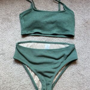 Kona Sol Textured Green  Bikini